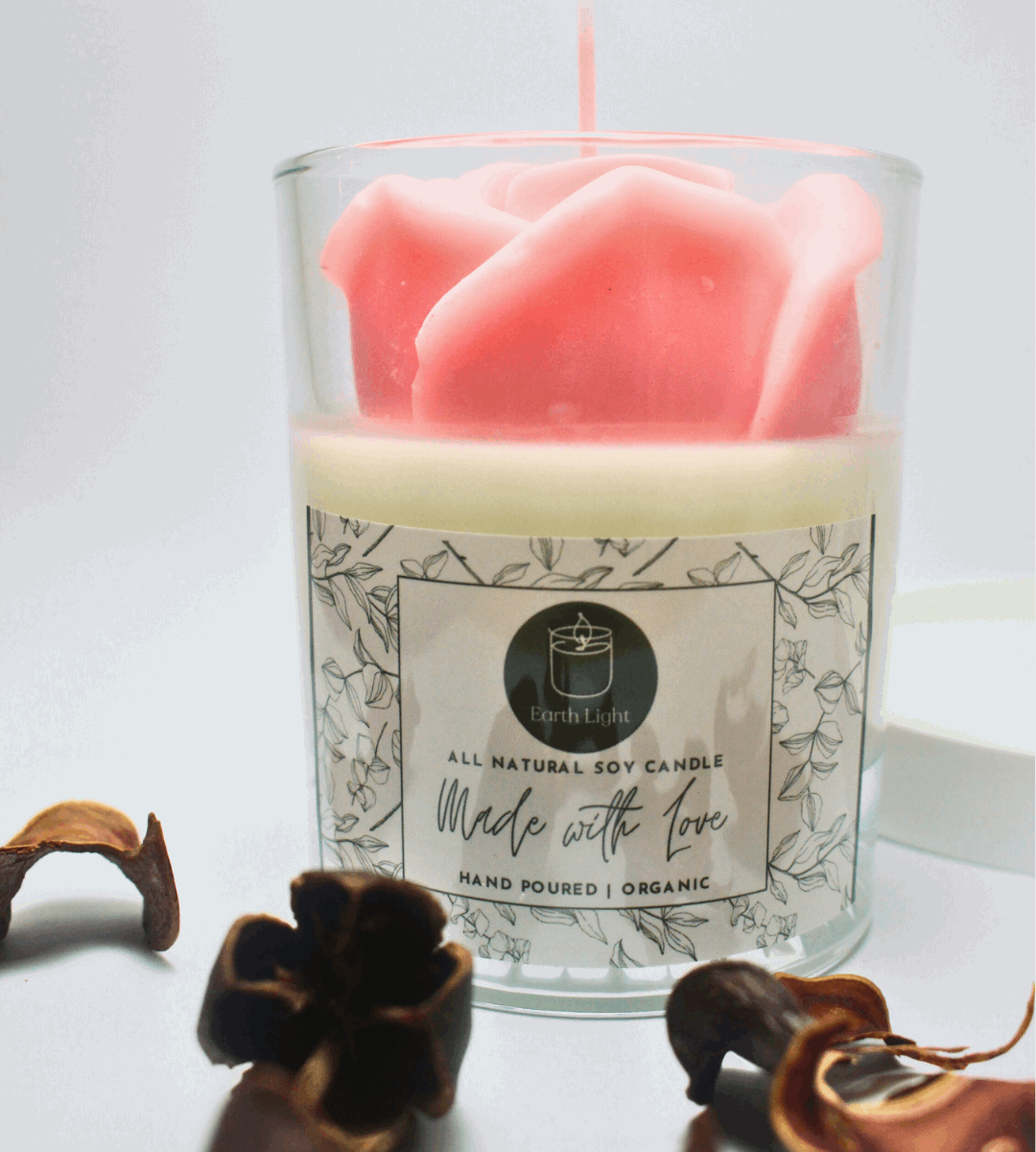 Rose Blossom Soy Wax Candle