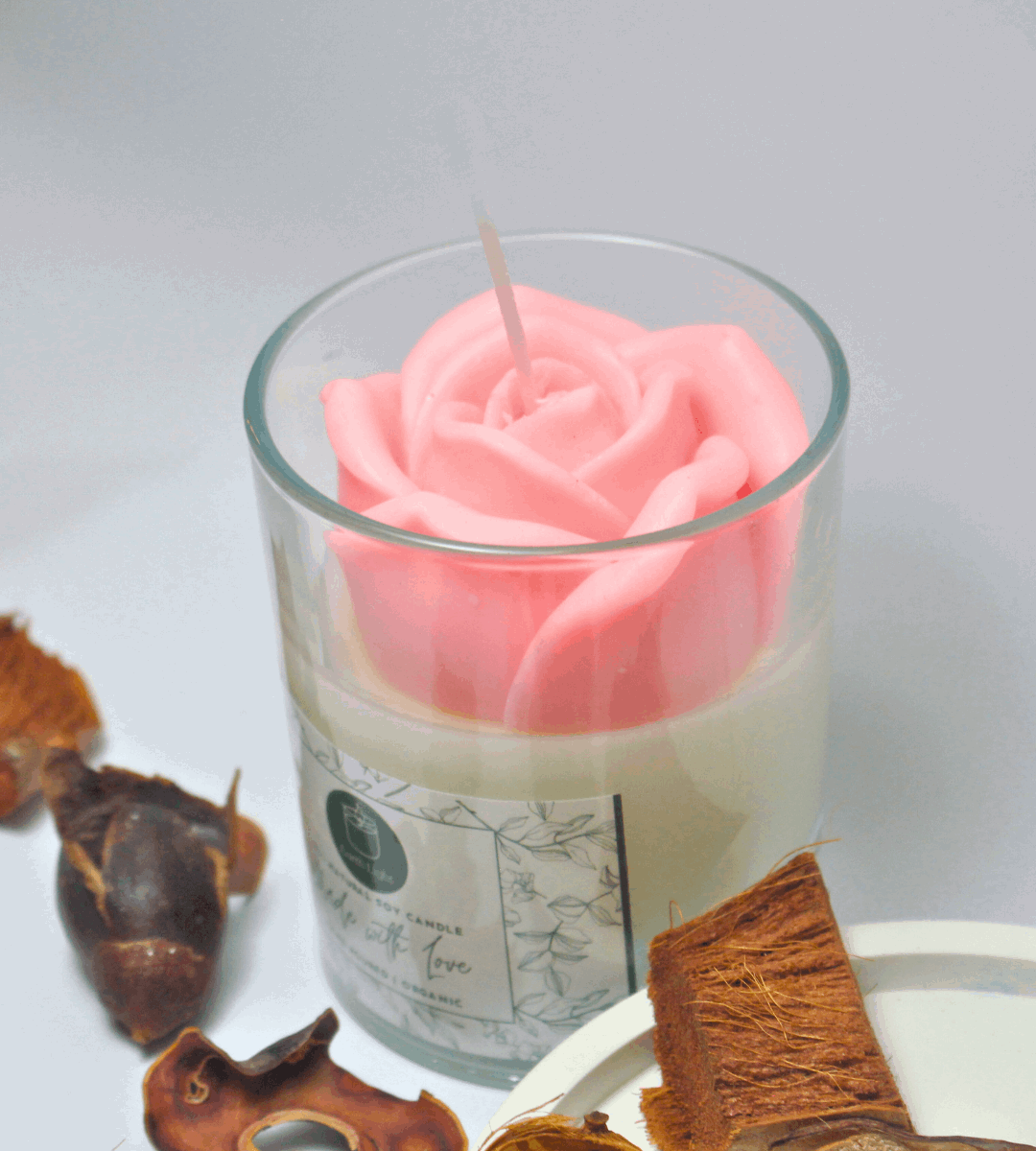 Rose Blossom Soy Wax Candle