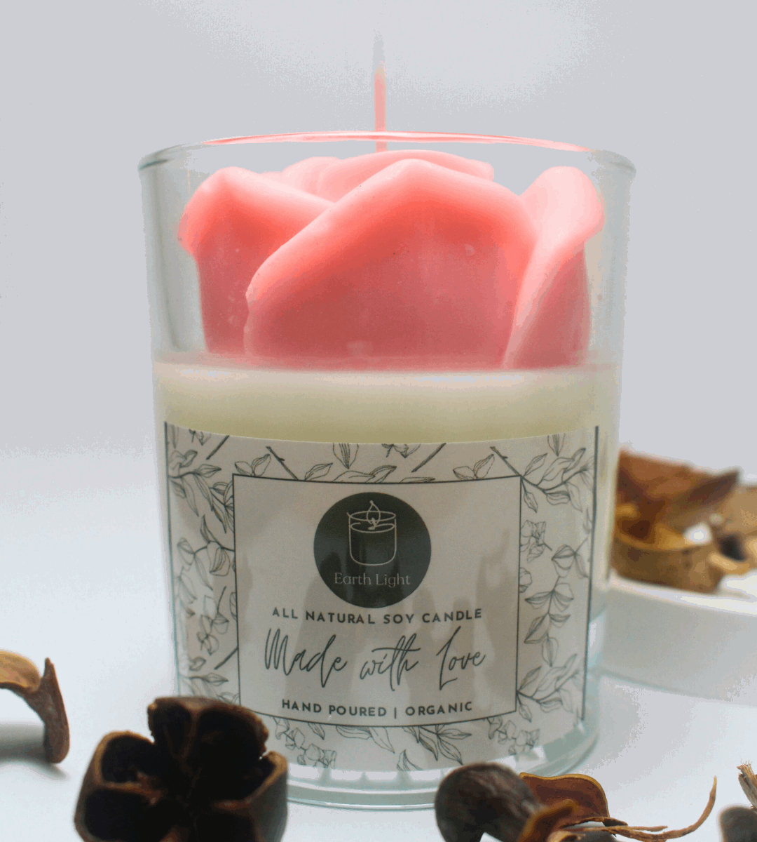 Rose Blossom Soy Wax Candle