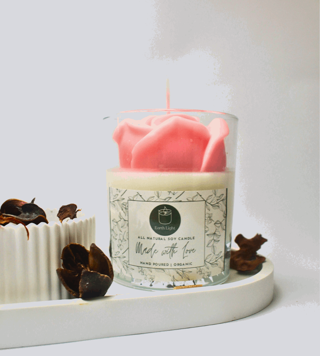 Rose Blossom Soy Wax Candle