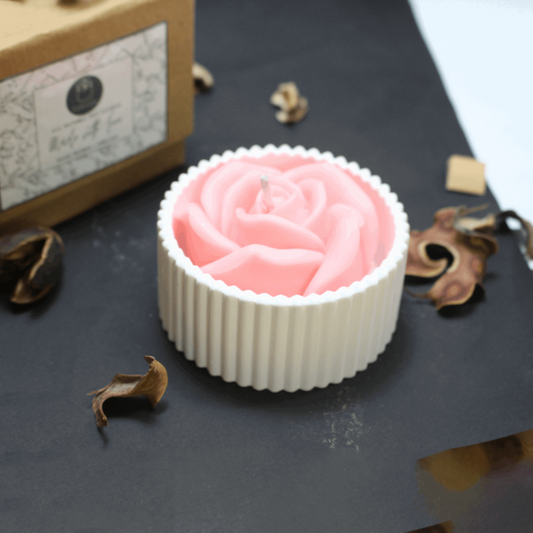 Pink Rose Soy Wax Candle